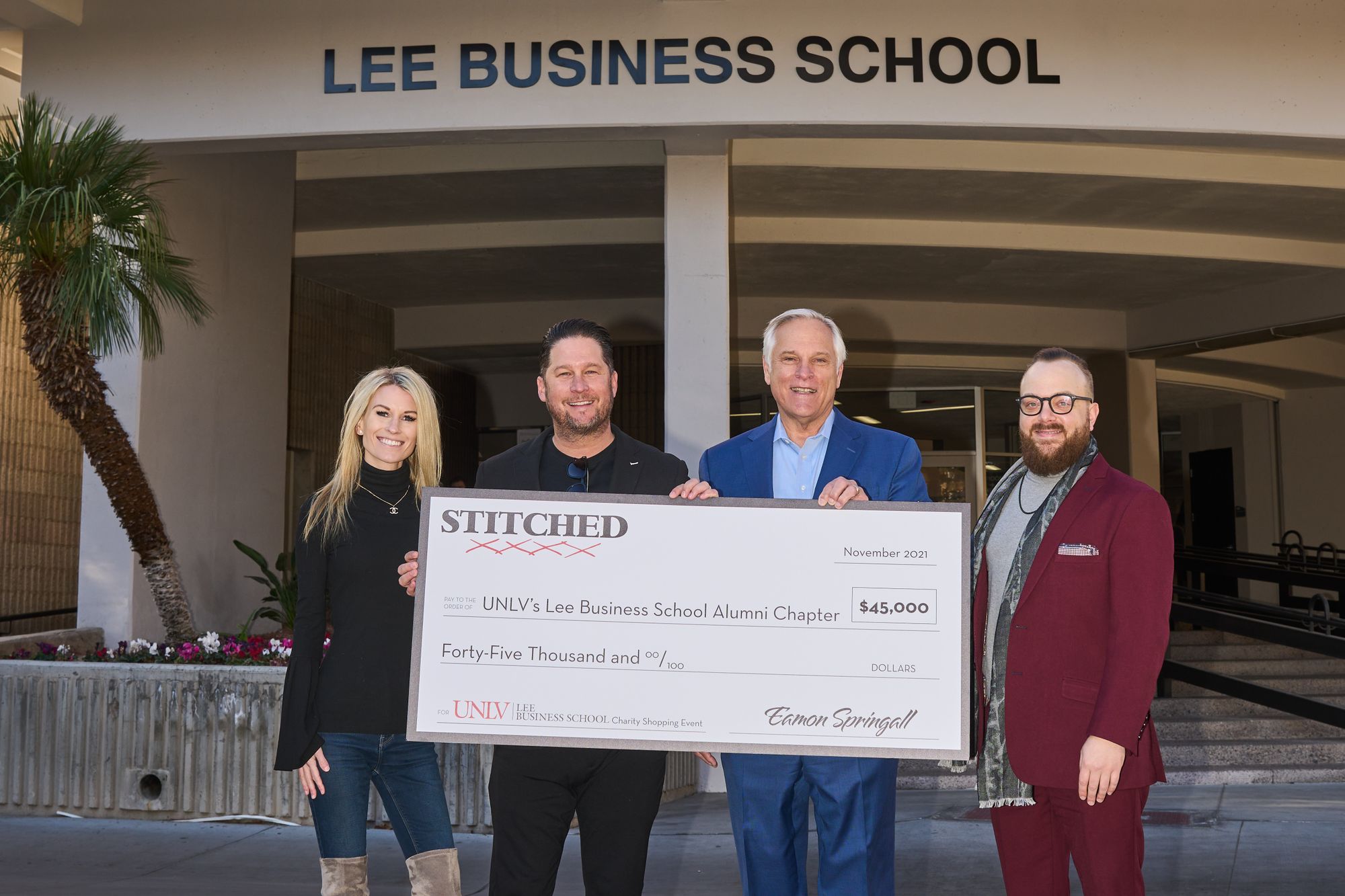 STITCHED Donated $45,000 to UNLV Lee Business School Endowed Student Scholarship