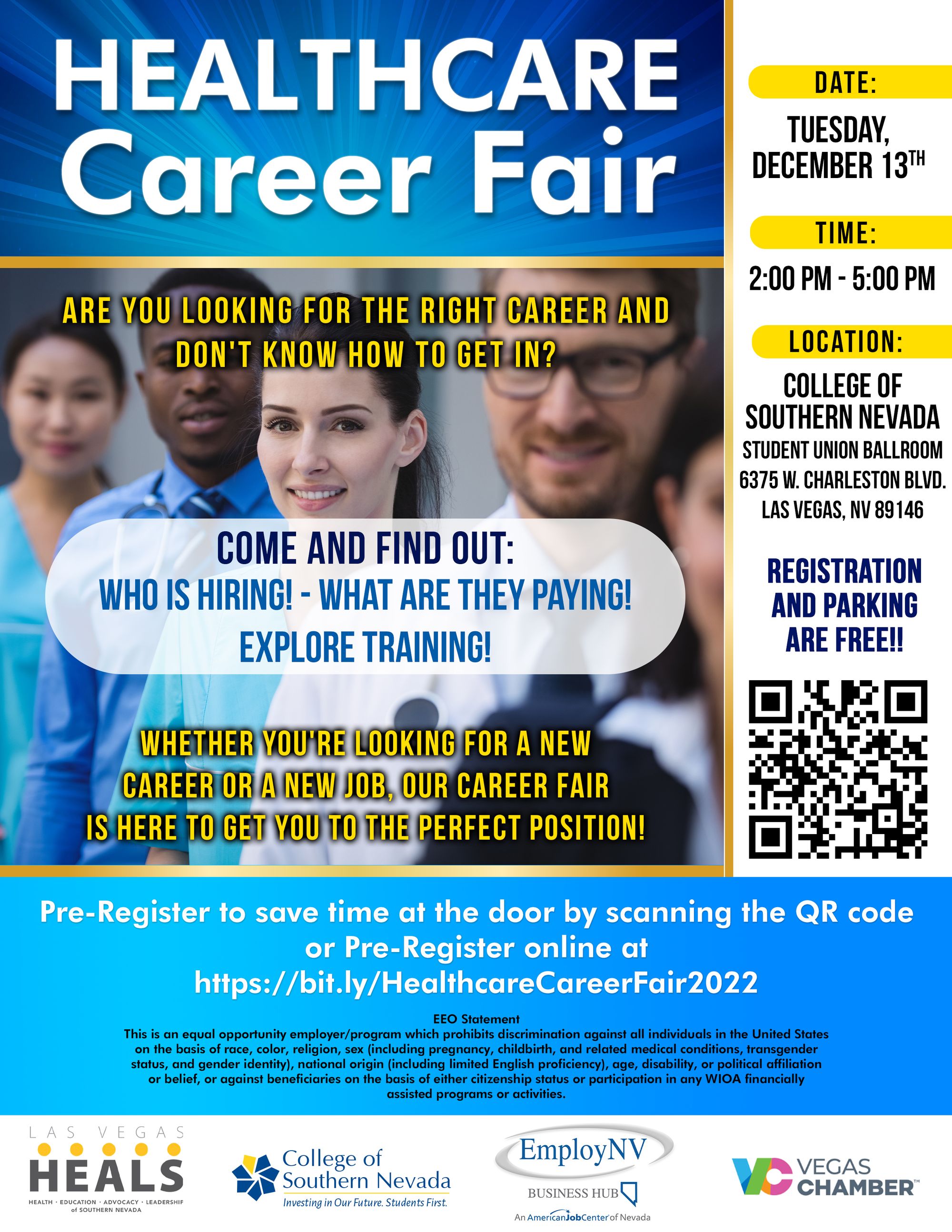 December 13 Healthcare Career Fair Offers Employment and Training