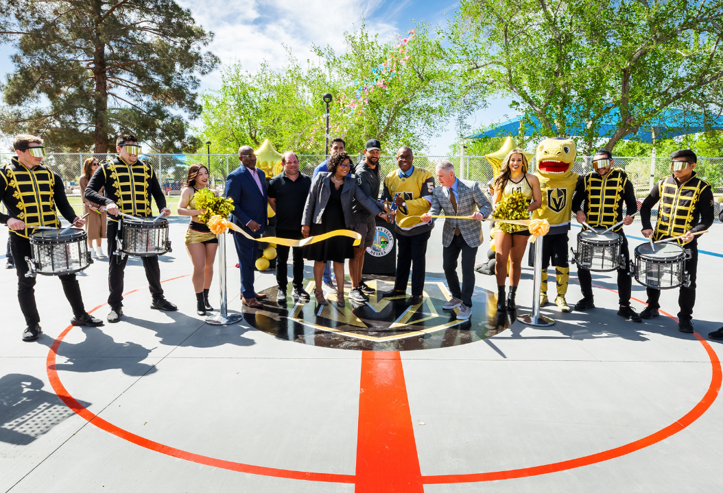 VGK Ball Hockey Rink Opens in Lorenzi Park