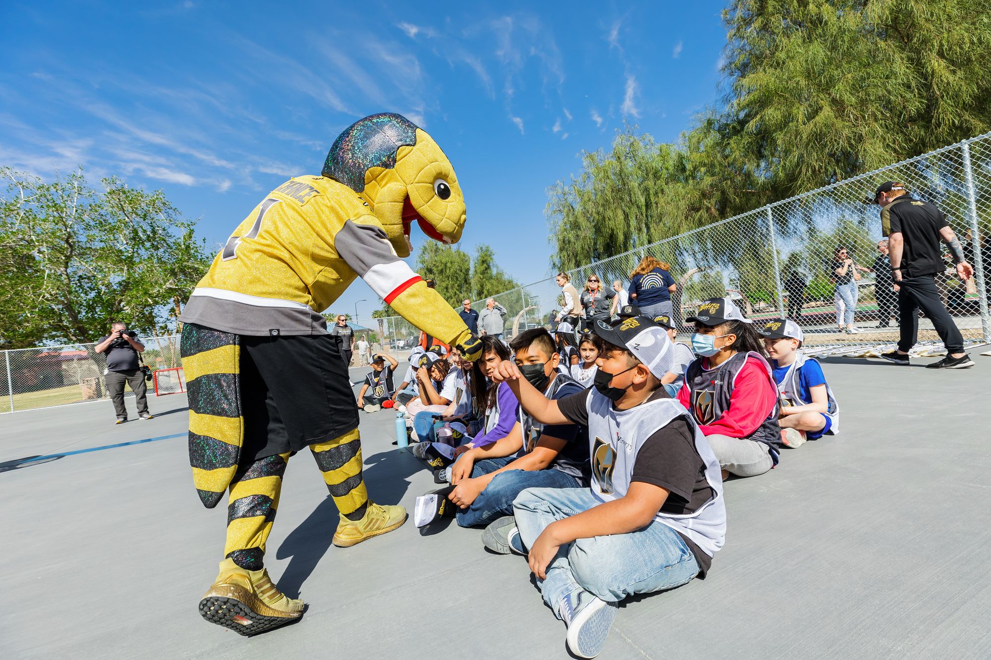 VGK Ball Hockey Rink Opens in Lorenzi Park