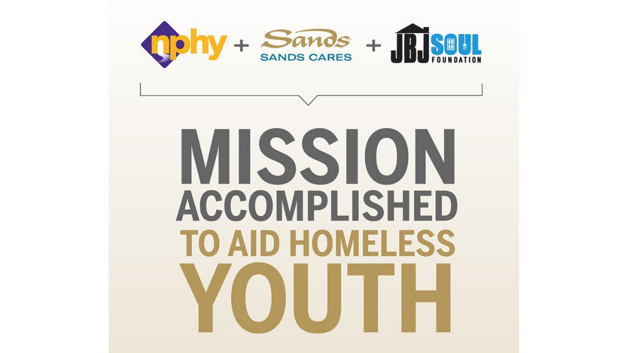 Sands Cares and Jon Bon Jovi Soul Foundation helped raise $675,000 for Homeless Youth Housing Expansion Campaign